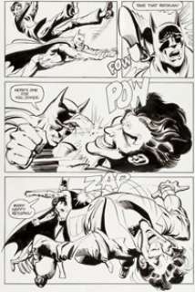 Neal Adams and Dick Giordano Batman: Stacked Cards [Book and Record Set] #PR27 Splash Page 13 Original Art (Peter ... | Heritage