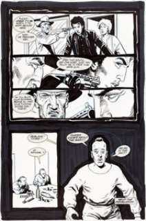 Steve Dillon Preacher #3 Story Page 24 Original Art (DC/Vertigo, 1993). Jesse Custer and Tulip are -