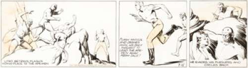 Austin Briggs Flash Gordon Strip du 15 juillet 1940 (King Features Syndicate, 1940)....