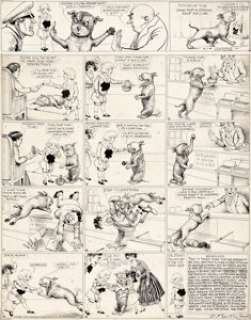Richard F. Outcault Buster Brown Sunday Comic Strip Original Art dated 10-31-15 (Newspaper Feature Service, 1915)....