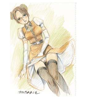 Makoto Katayama Hand-drawn Color Illustration -Shafer Hound" | Mandarake (Big Web)