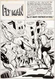 Paul Reinman Adventures of the Fly #31 Splash Page 1 Original Art (Archie, 1965).... | Heritage