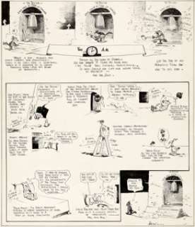 George Herriman Krazy Kat Sunday Comic Strip Original Art dated 1-26-19 (King Features Syndicate, 1919).... | Heritage