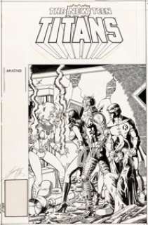  - George Pérez and Romeo Tanghal New Teen Titans #16 Cover Original Art (DC, 1982)....