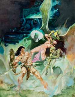  - Esteban Maroto - Conan the Barbarian Painting Original Art (1977)....