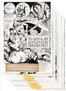  - Ric Estrada Richard Dragon, Kung-Fu Fighter #13 Complete 17-Page Story Original Art (DC, 1977).... (Total: 17 Original Art)