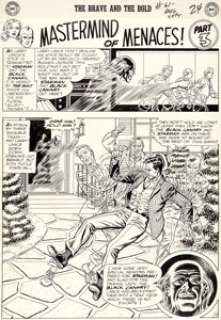 Murphy Anderson Brave and the Bold #61 "Mastermind of Menaces!" Chapter 3 Starman and Black Canary Original Art Gr... (Total: 6 Original Art) | Heritage