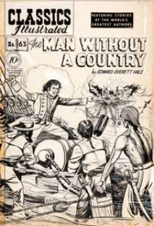  - Henry C. Kiefer Classics Illustrated #63 The Man without a Country Cover Original Art (Gilberton, 1949...