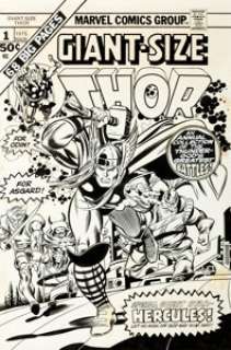 Gil Kane and Joe Sinnott Giant-Size Thor #1 Cover Original Art (Marvel, 1975).... | Heritage