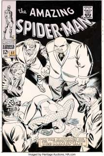 John Romita Sr. Amazing Spider-Man #51 Cover Kingpin Original Art (Marvel, 1967)....