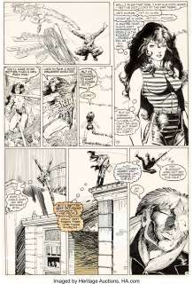Arthur Adams, Whilce Portacio, and Scott Williams Longshot #4 Story Page 14 Original Art (Marvel, 1985). ...