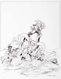 Crisse | Atalante, illustration Ã  l’encre de Chine et au c… | Millon