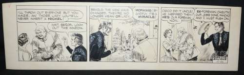 Jose Luis Salinas - the cisco kid daily comic strip art - 10/24/1952 signed