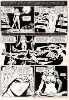 Frank Thorne | 1994 Ghita of Alizarr Planche 91 (Warren, 1980). Frank Thorne 1994 Ghita of Alizarr Story Page 91 Original Art (Warren, 1980). | Heritage