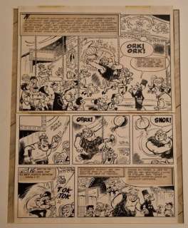 Berck (Arthur Berckmans) | Berck - Lombok - Originele pagina (p. 1) in 2 dubbele stroken - Lombok en de vampiers / Lombock et les vampires - (1969) | Catawiki