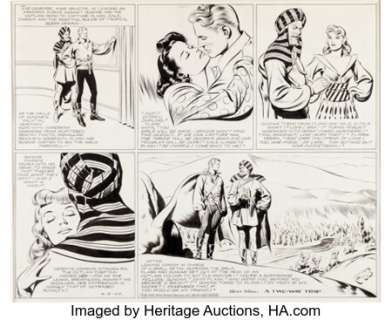Raymond, Alex | Alex Raymond Flash Gordon Sunday Comic Strip Original Art Dated 4-4-43 (King Features Syndicate, 1943). ... | Heritage