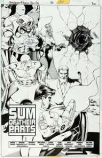 Kitson, Barry - Barry Kitson, Michael Bair and John Stokes JLA: Year One Vol 1 #6 Title Splash Page 2 Original Art (DC, 1998)....