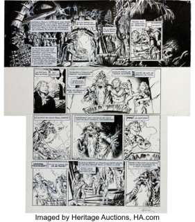 Jean-Louis Mourier Trolls de Troy, Le Feu Occulte #4 Story Page 27 Original Art (Soleil Productions, 2000)....
