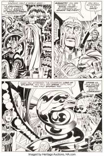 Jack Kirby and Joe Sinnott - Fantastic Four #102 Story Page 8 Magneto Original Art (Marvel, 1970)....
