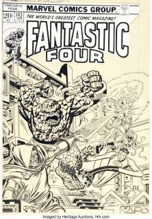 Gil Kane and Joe Sinnott - Fantastic Four #143 Cover Doctor Doom Original Art (Marvel, 1974)....