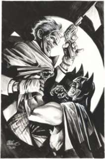 Barrows, Eddy - Eddy Barrows - Batman vs. Joker Specialty Illustration Original Art (2020)....