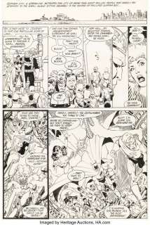 Pérez , George - George Pérez and Romeo Tanghal New Teen Titans #37 Story Page 21 Batman and Outsiders Original Art (DC, 1983)....