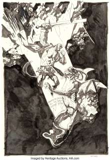 Mignola, Mike - Mike Mignola Hellboy In Hell #1 "Year of Monsters" Variant Cover Original Art (Dark Horse, 2012)....