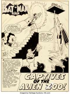 Moldoff, Sheldon - Sheldon Moldoff and Charles Paris Detective Comics #326 Splash Page 1 Original Art and Comic (DC, 1964)....