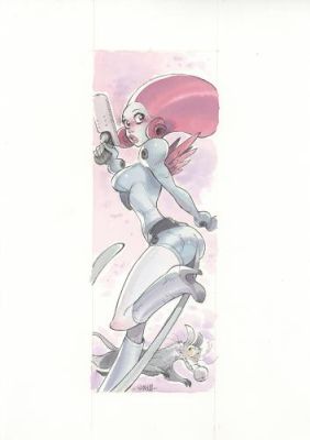 Alessandro Barbucci | Illustration d’une Pin-up | Galerie 9ème Art
