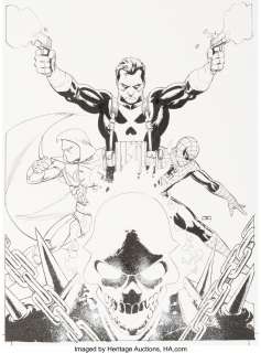 Cassaday, John - John Cassaday Shadowland #3 Cover Original Art (Marvel, 2010)....