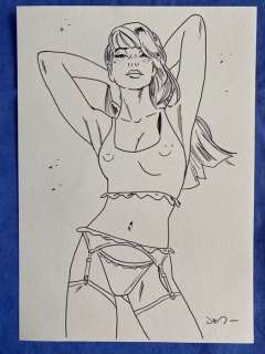 Jim | Une nuit à Rome - Dessin original - Une Nuit à Rome - Marie - (2017) | Catawiki