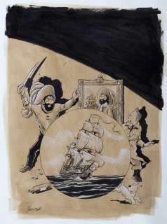 Chabouté | Tintin, illustration Ã  l’encre de Chine, Ã  l’aqu… | Millon