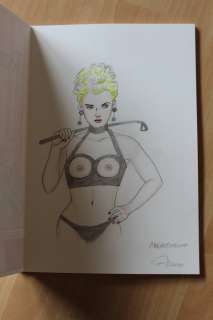 Renaud | Jessica Blandy - Dessin original en couleur dans Renaud et son univers féminin artbook - Broché - Exemplaire unique | Catawiki