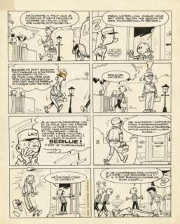 Greg | Greg - Planche originale - Fleurette - Le Livreur de lait - (années 1960) | Catawiki