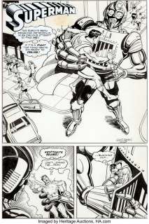 Swan, Curt - Curt Swan and Angelo Torres Superman (Bradman Commission) Story Page 1 Original Art (DC, 1988). ...