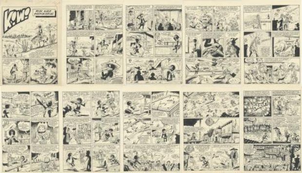 Roger Medina | KIWI, lot de 10 pages | Galerie 9ème Art