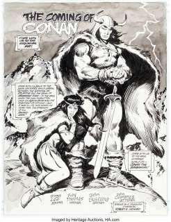Buscema, John - John Buscema The Savage Sword of Conan #222 Splash Page 1 Original Art (Marvel, 1994)....
