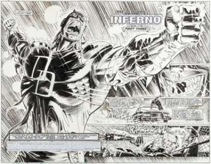 Wagner, Ron - Ron Wagner and Bill Reinhold Daredevil #347 Double-Page Spread 2-3 Original Art (Marvel, 1995)....