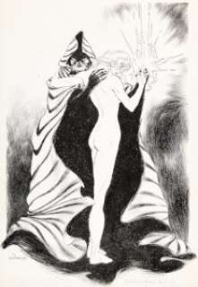 Vess, Charles - Charles Vess The Mutant Misadventures of Cloak and Dagger #9 Pin-Up Illustration Original Art (Marvel, 1989)....