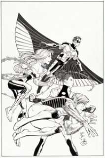 Romita Jr., John | John Romita Jr. and Danny Miki Teen Titans #19 Variant Cover Original Art (DC, 2016).... | Heritage