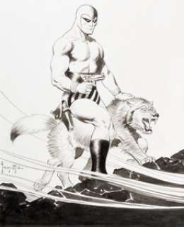 Frazetta, Frank | Frank Frazetta - The Phantom Illustration Original Art (undated).... | Heritage