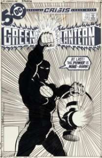 Staton, Joe - Joe Staton and Bruce Patterson Green Lantern #195 Cover Original Art (DC, 1985)....