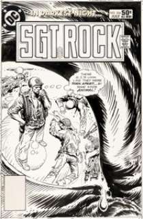 Kubert, Joe | Joe Kubert Sgt. Rock #354 Cover Original Art (DC, 1981).... | Heritage