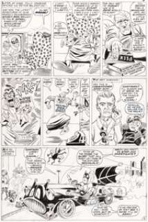 Severin, Marie - Marie Severin and Frank Giacoia Not Brand Echh #2 Story Page 3 Batman and Robin Parody Original Art (Marvel, 1967)...