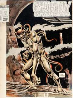 Boyette, Pat - Pat Boyette Ghostly Haunts #52 Cover Original Art (Charlton, 1976)....