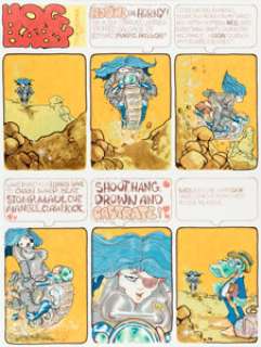 Bodé, Vaughn - Vaughn Bodé Cavalier "Deadbone Erotica" Complete 1-Page Story Original Art (Cavalier, 1971)....