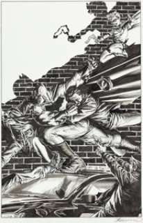 Bermejo, Lee - Lee Bermejo Batman: The Dark Knight III Master Race #1 Variant Cover Original Art (DC, 2016)....