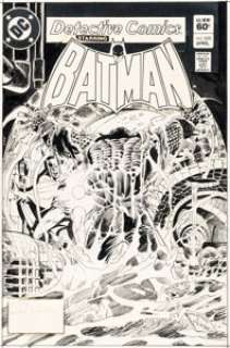 Hannigan, Ed - Ed Hannigan and Dick Giordano Detective Comics #525 Batman Cover Original Art (DC, 1983)....
