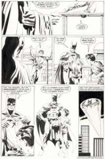 Cockrum, Dave - Dave Cockrum and Mike DeCarlo Batman #410 Story Page 8 Original Art (DC, 1987). ...