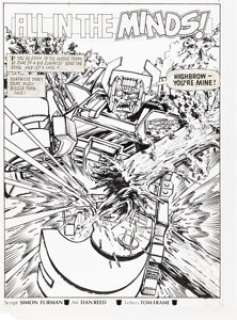 Reed, Dan - Dan Reed Transformers Annual 1998 Complete 11-Page Story Original Art (Marvel UK, 1998).... (Total: 11 Original Art)